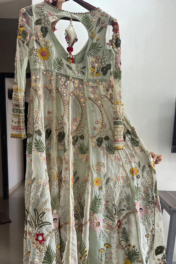 Gazal Gupta Mirror Jacket lehenga set - Image 4