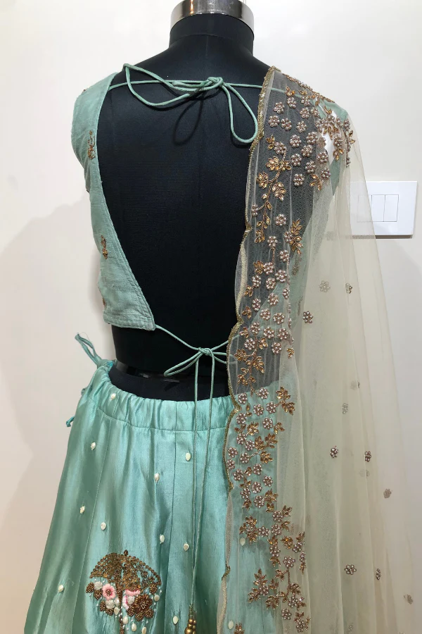 Gazal Gupta Blue lehenga set - Image 5