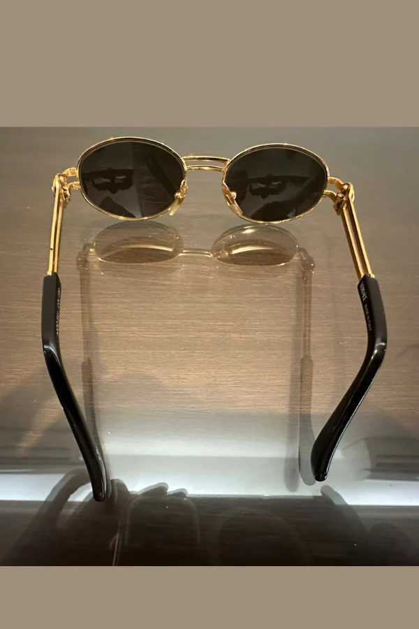 Gianni Versace Black Vintage Sunglasses - Image 3