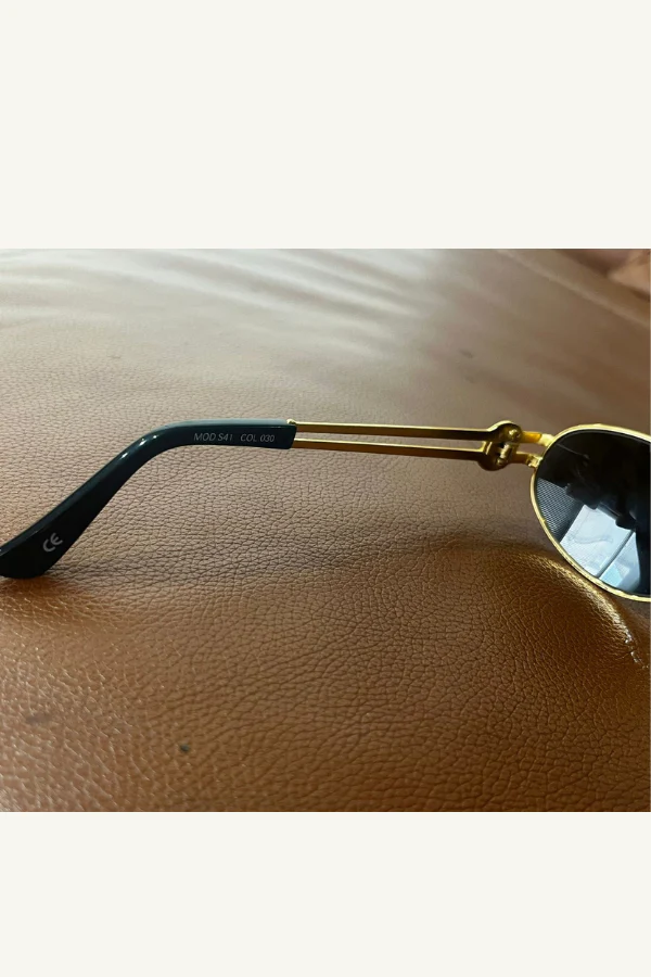 Gianni Versace Black Vintage Sunglasses - Image 5