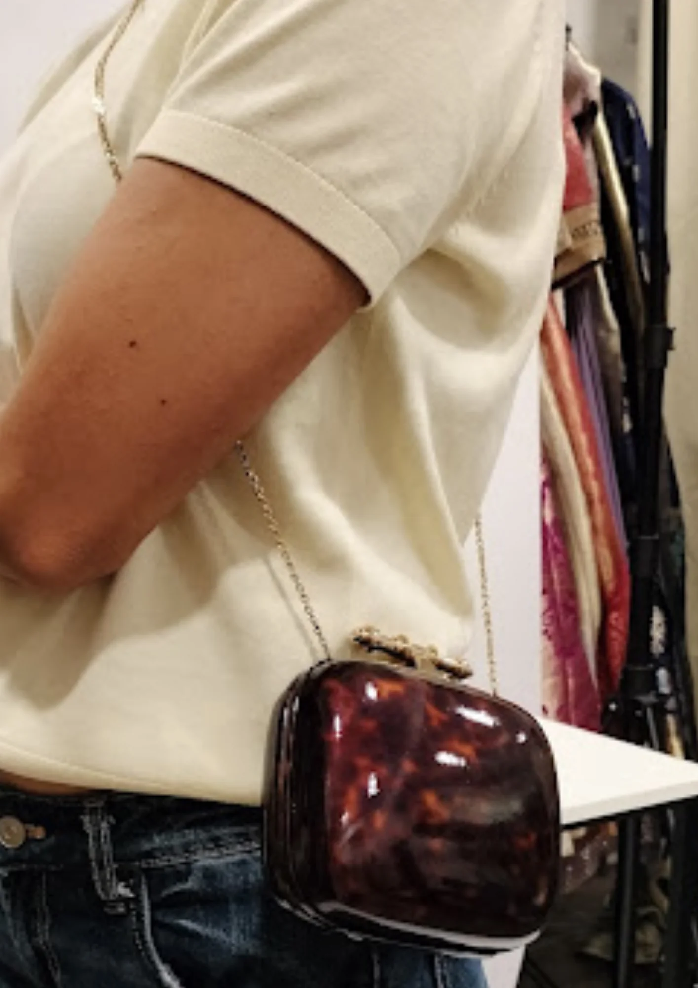 Givenchy Tortoiseshell Box Clutch - Image 10