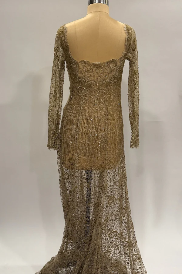 Upasana's Gold Embellished Gown - Image 2