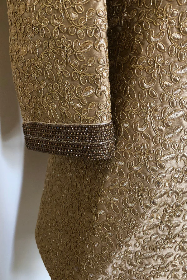 gold embroidered achkan - Image 4