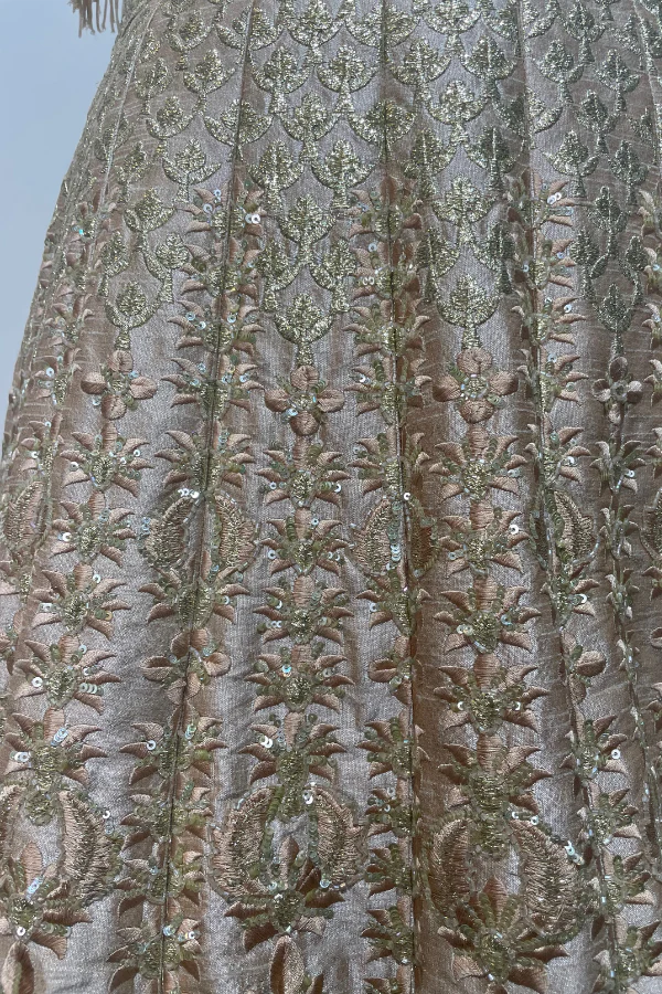 Gold embroidered Gown - Image 4