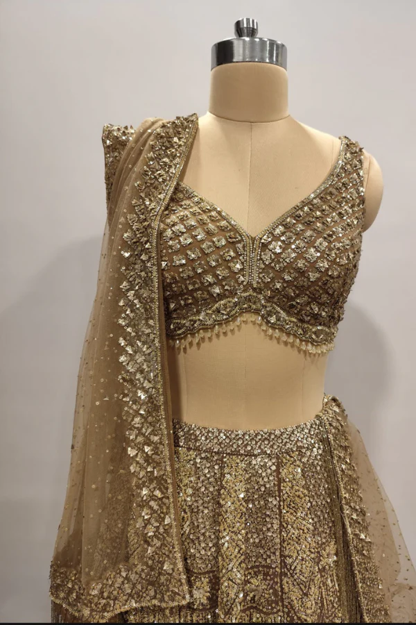 Golden Heritage lehenga set - Image 3
