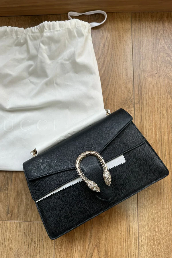 Gucci Black Dionysus Medium Shoulder Bag - Image 3