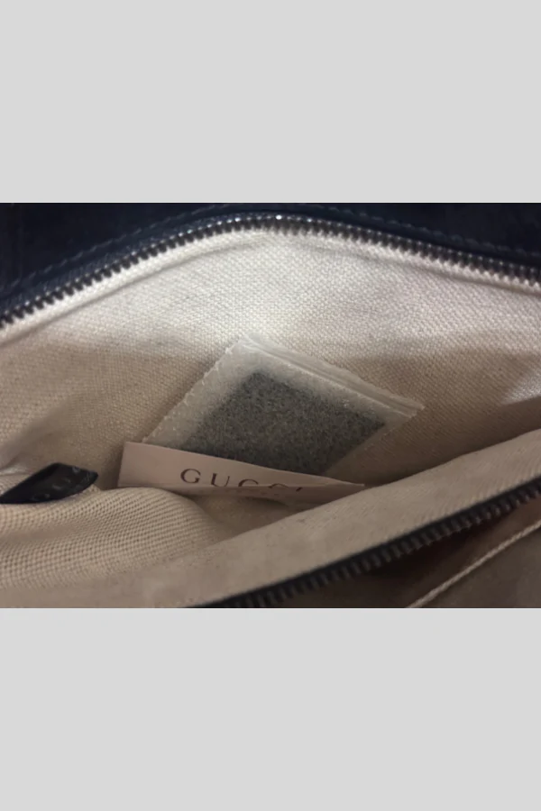 Gucci Black Patent Leather Horsebit Clutch - Image 7