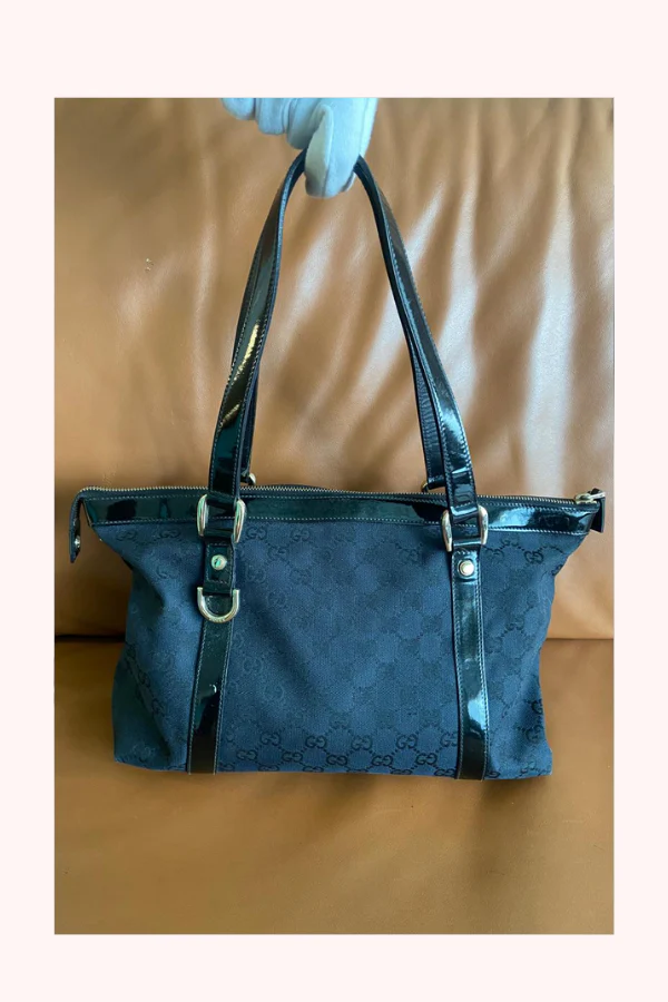 Gucci Canvas Abbey Tote - Image 5