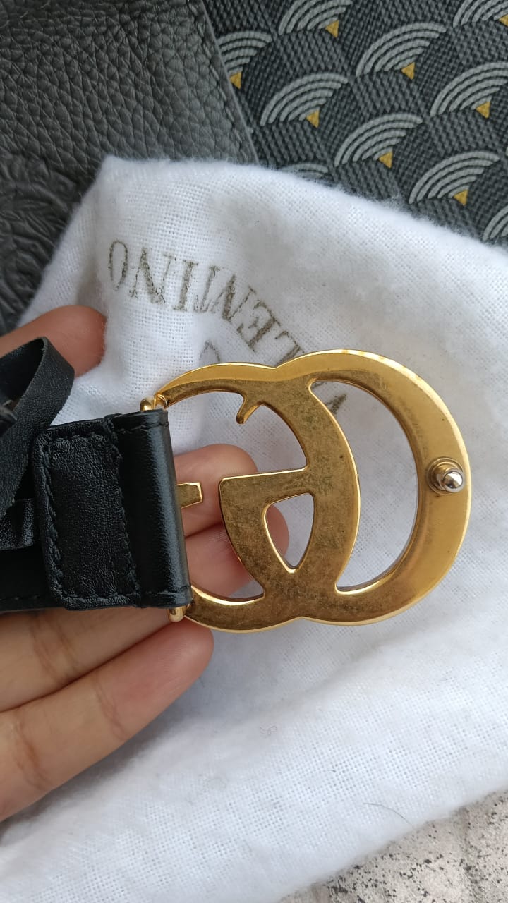 Gucci GG Logo Buckle Belt Size 36 - Image 4