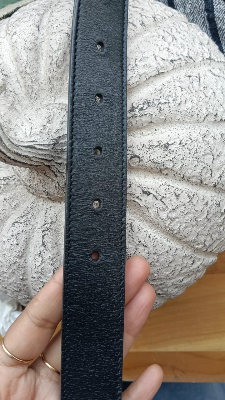 Gucci GG Logo Buckle Belt Size 36 - Image 6