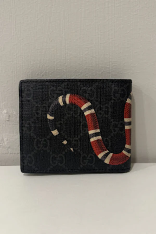 Gucci Kingsnake print bi-fold wallet - Image 5