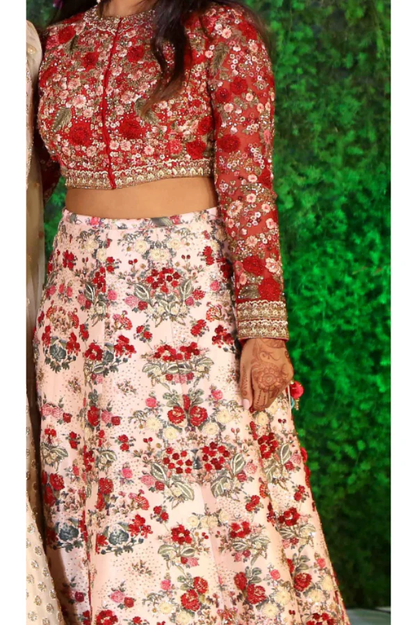 Gulaab lehenga set