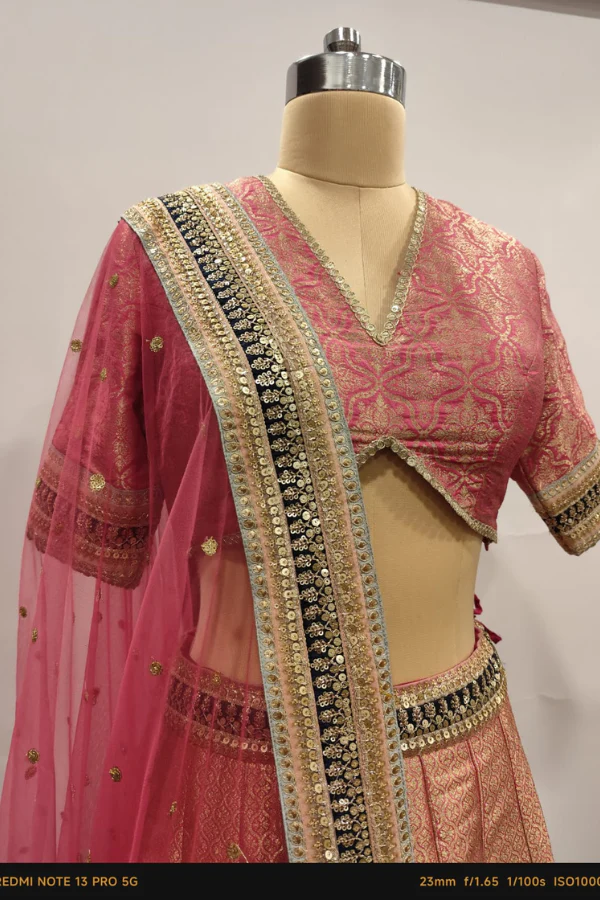 Gulal Banarasi lehenga set - Image 4