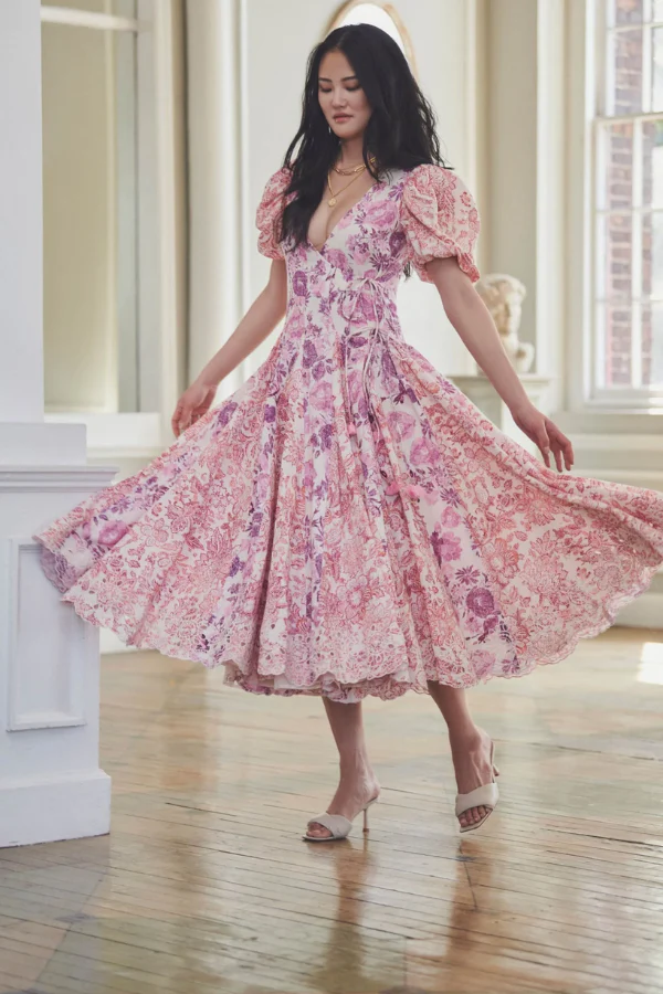 Hemant & Nandita Midi Wrap Dress