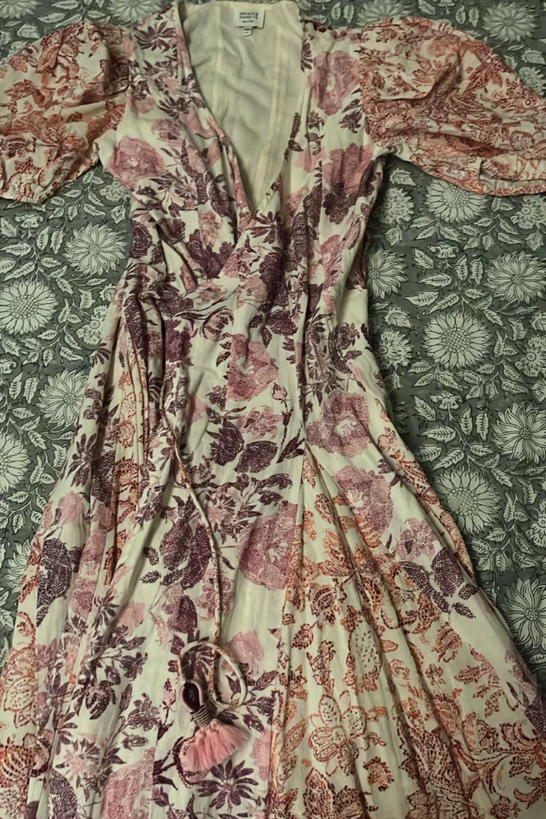 Hemant & Nandita Midi Wrap Dress - Image 2