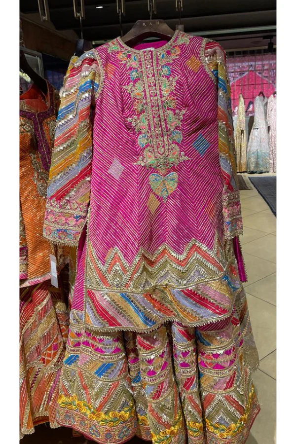 Hot pink sharara set - Image 2