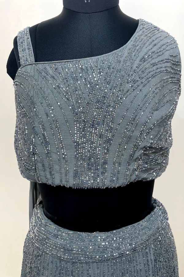 Indo western lehenga set - Image 3