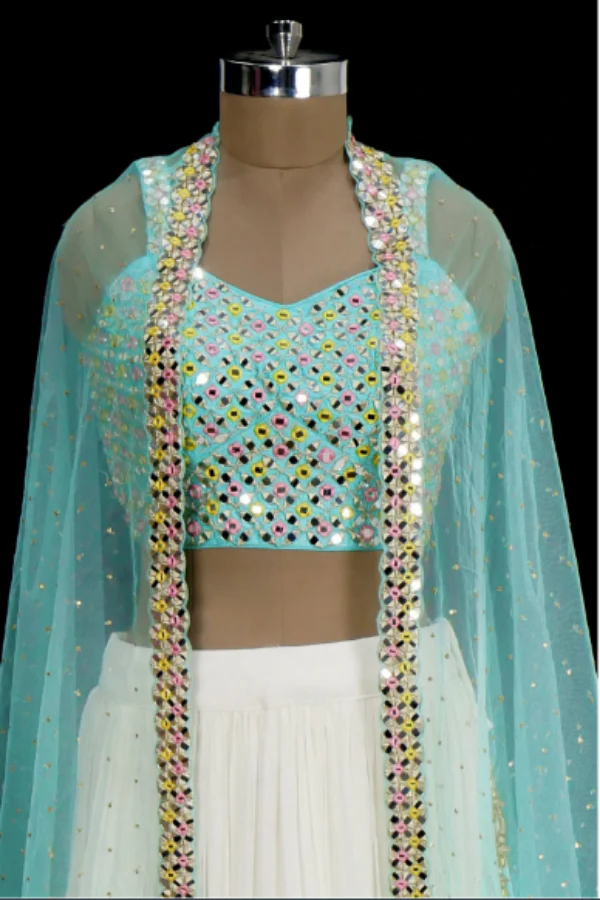 Indo western lehenga set - Image 4