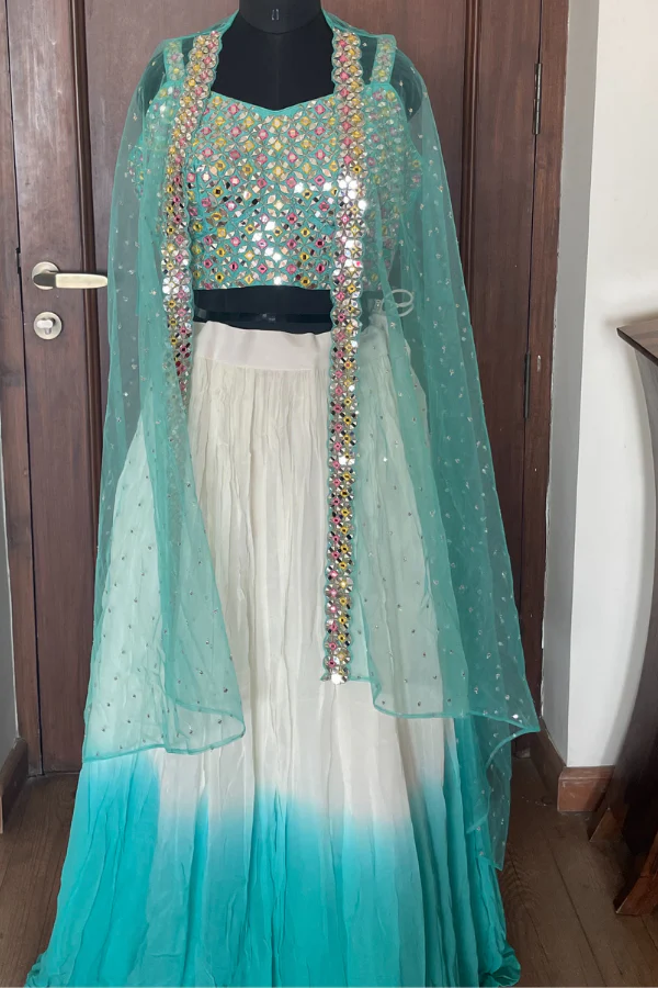 Indo western lehenga set - Image 6