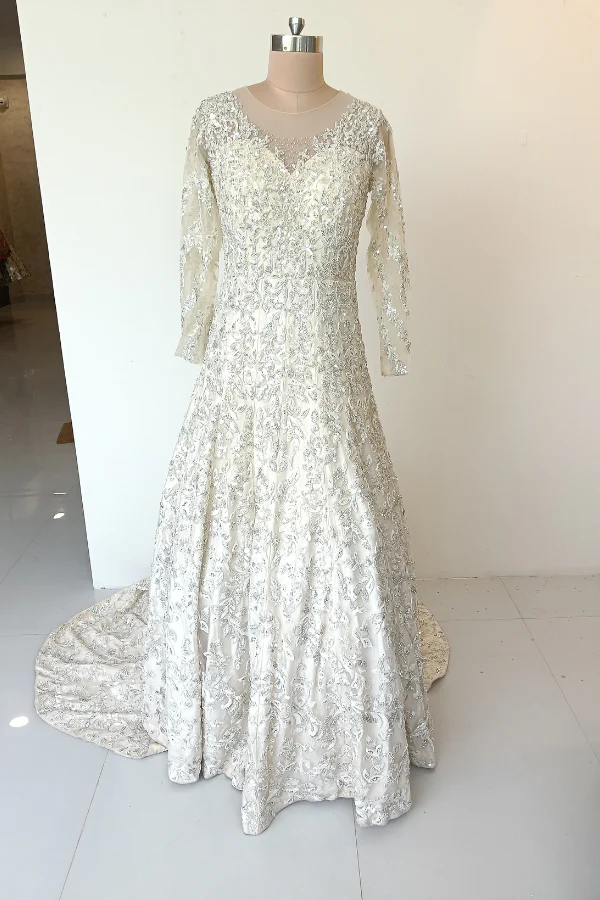 Ivory Cascade Gown - Image 3