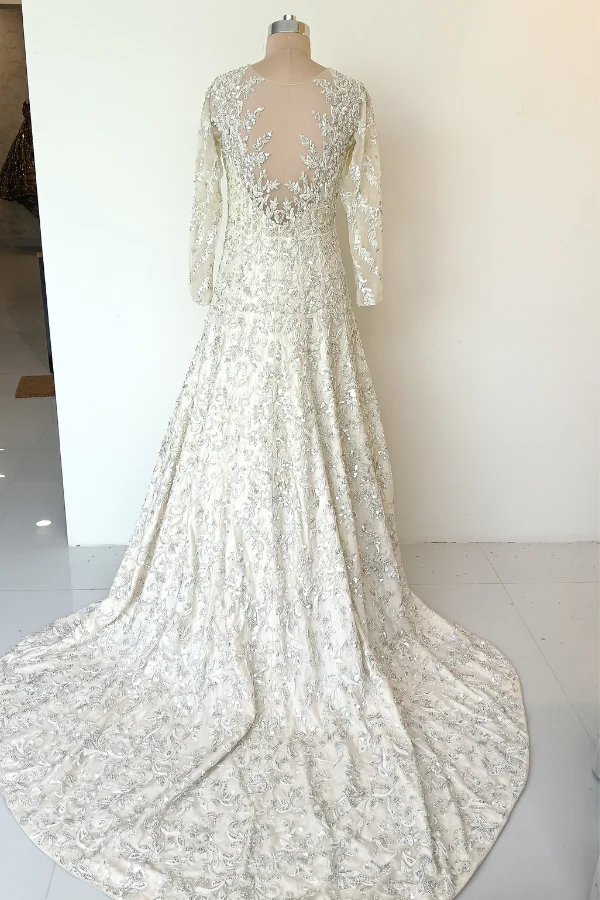 Ivory Cascade Gown - Image 6