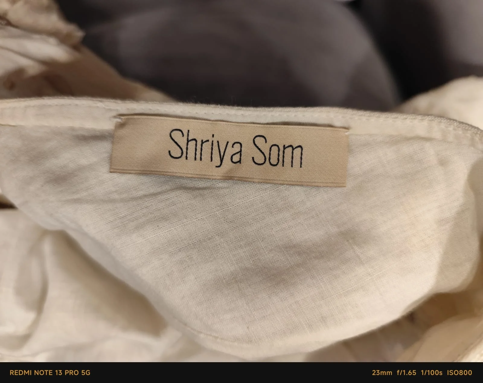 Ivory Embroidered Midi Dress by Shriya Som - Image 4