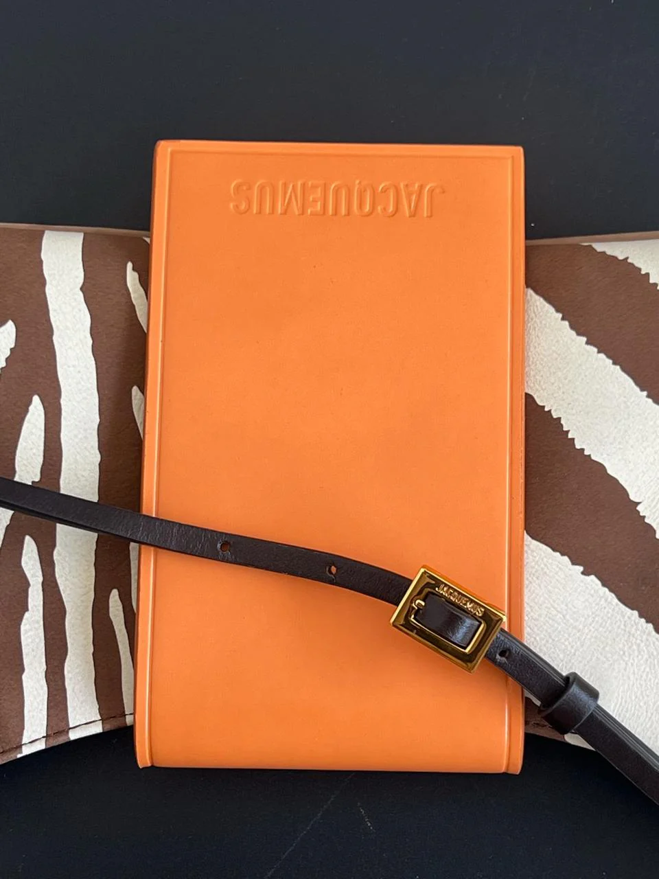 Jacquemus Le Bisou zebra-print leather shoulder bag - Image 11