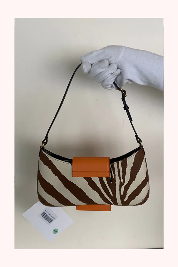 Jacquemus Le Bisou zebra-print leather shoulder bag - Image 4
