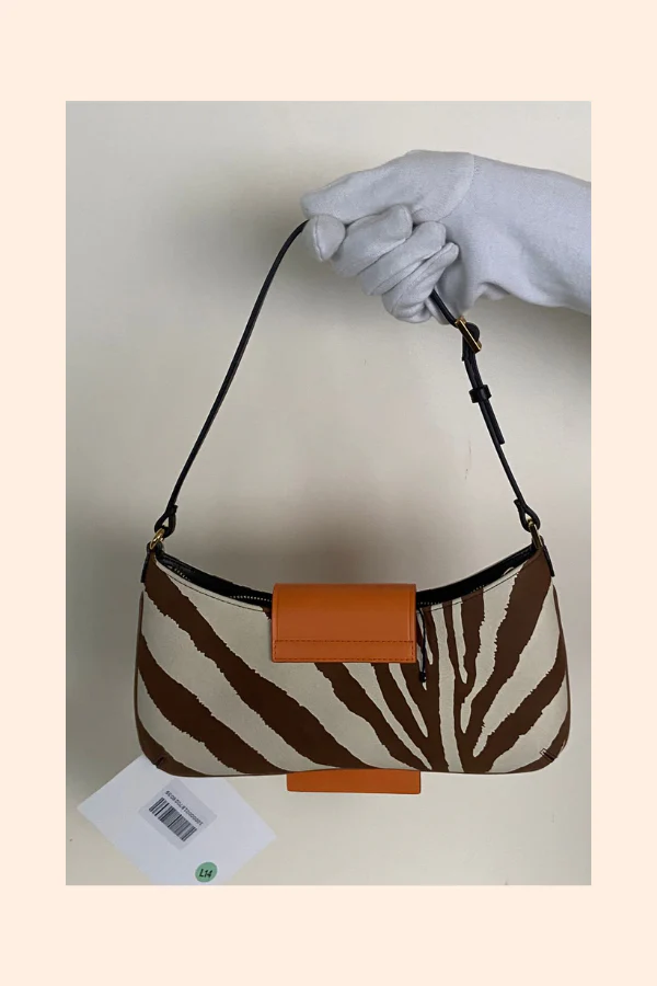 Jacquemus Le Bisou zebra-print leather shoulder bag - Image 5