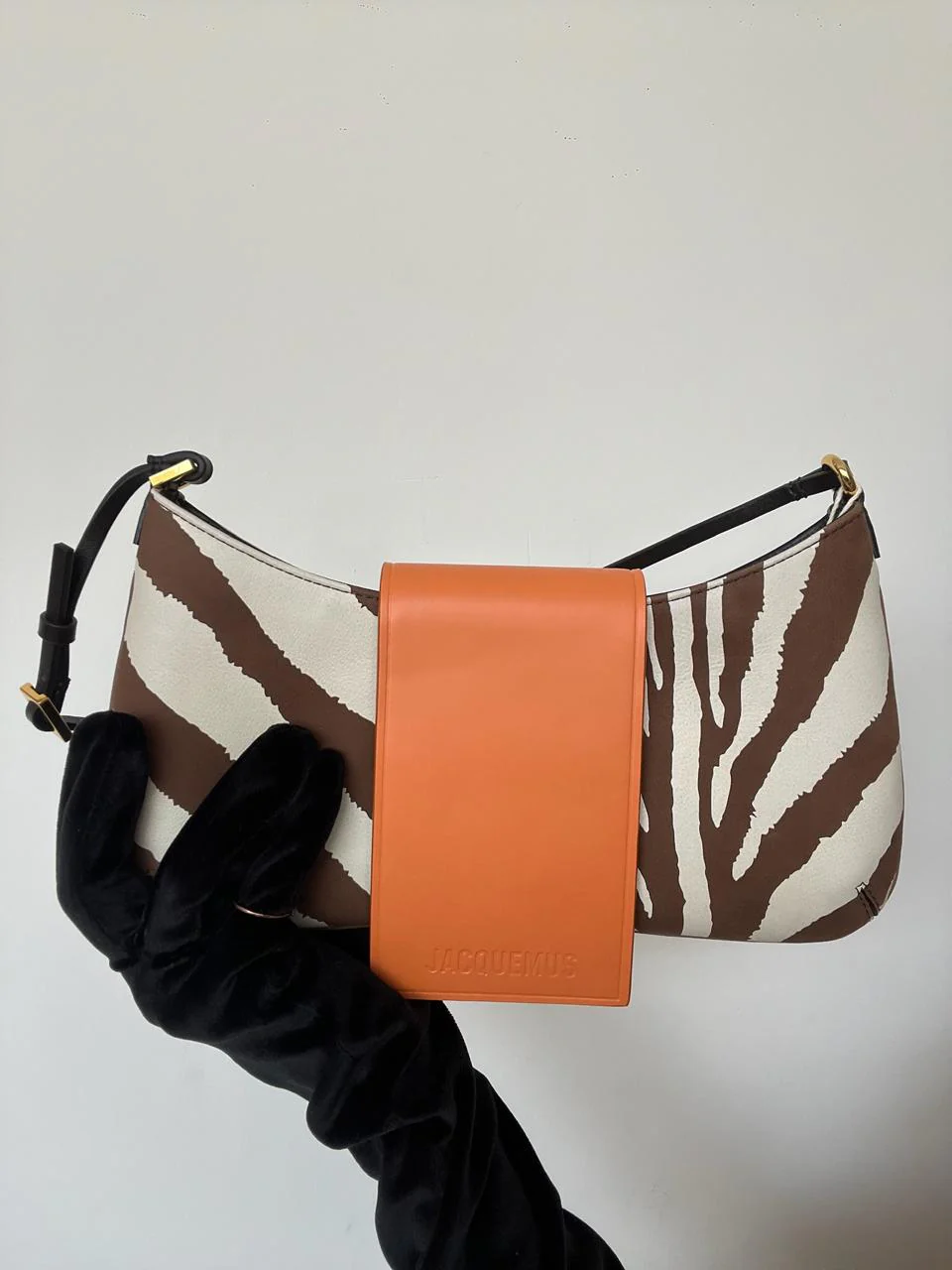 Jacquemus Le Bisou zebra-print leather shoulder bag - Image 7