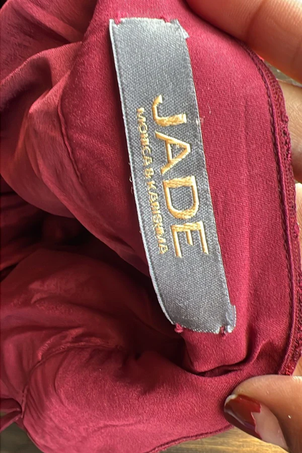 Jade by MK maroon embroidered lehenga - Image 4