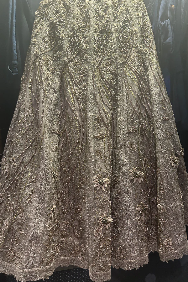 Jade by MK silver embroidered lehenga - Image 4