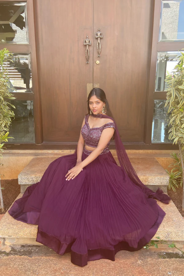 Jamun embellisehd lehenga set - Image 2