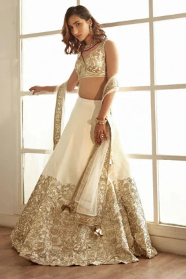 Jasmine White lehenga set - Image 2
