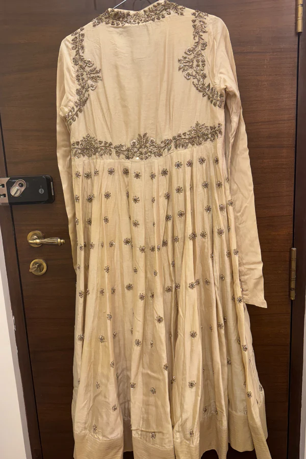 Jayanti Reddy beige silk anarkali - Image 2