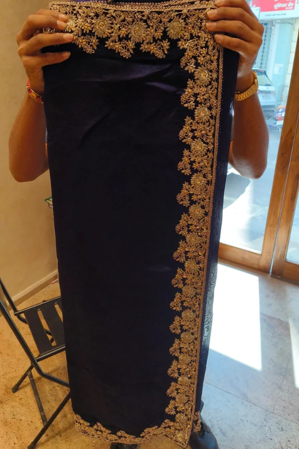 Jayanti reddy blue embroidered lehenga set - Image 4