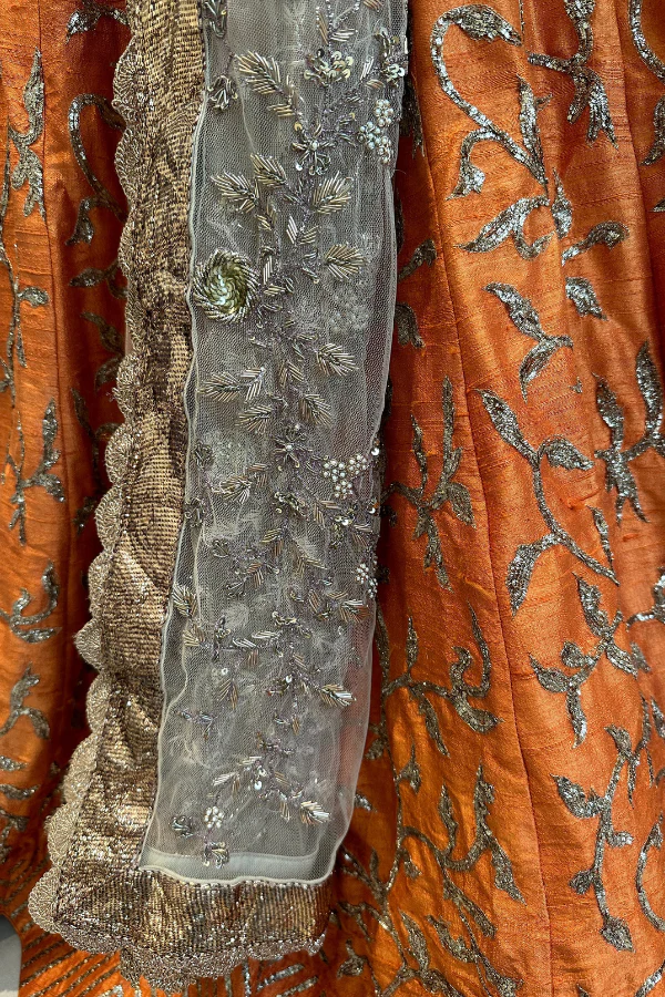 Jayanti Reddy Orange embroidered Lehenga - Image 3