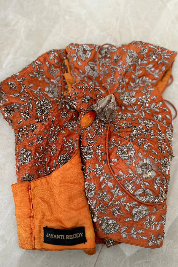 Jayanti Reddy Orange embroidered Lehenga - Image 4