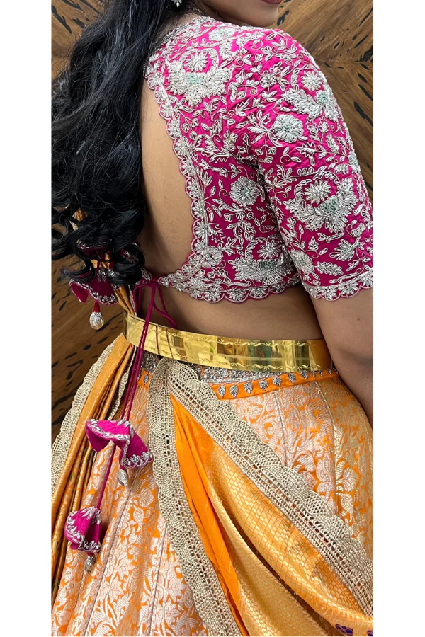 Jayanti Reddy orange & pink lehenga - Image 3