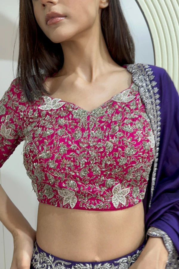 Jayanti reddy purple lehenga - Image 3