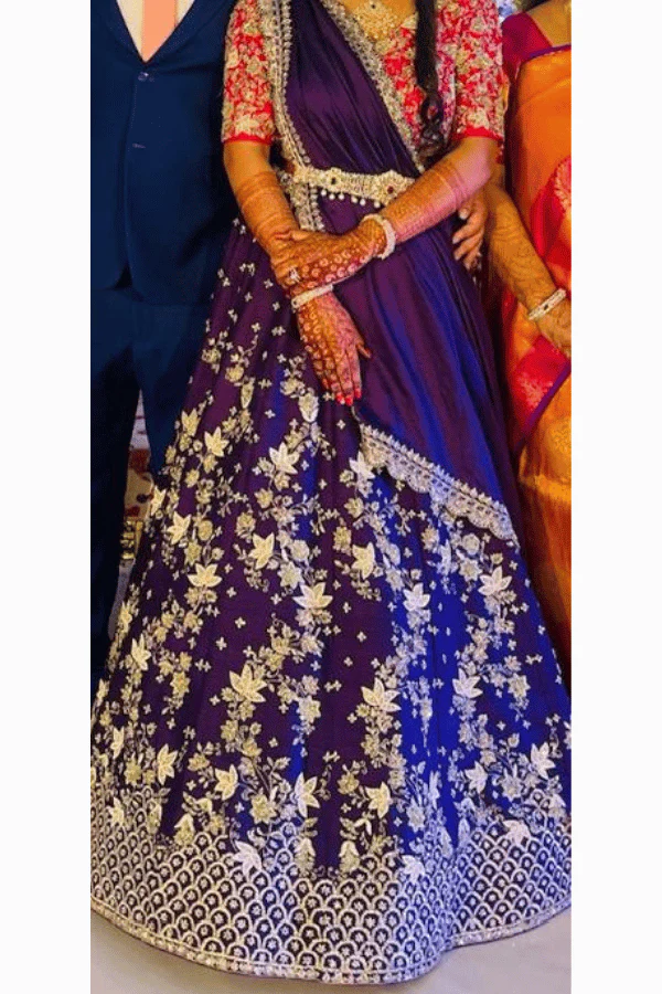 Jayanti reddy purple lehenga - Image 4