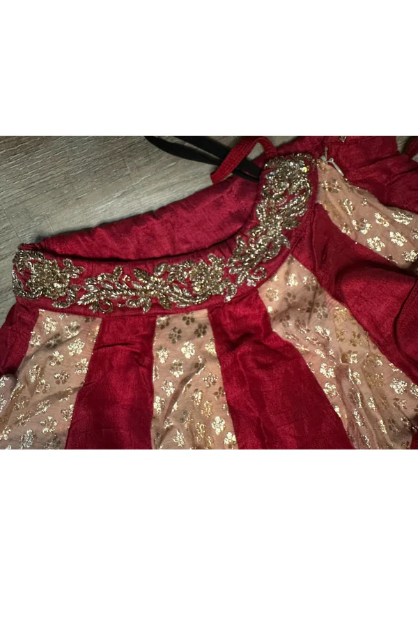 Jayanti reddy Red and Gold Lehenga set - Image 4