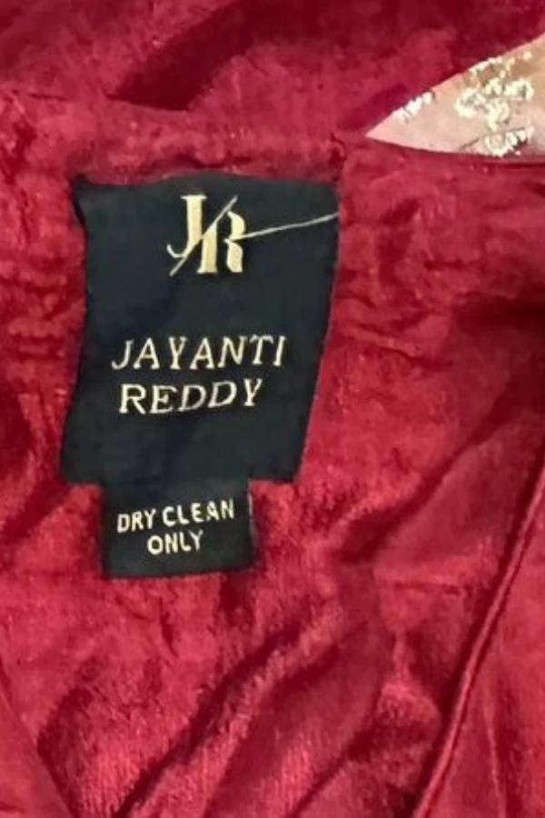 Jayanti reddy Red and Gold Lehenga set - Image 5