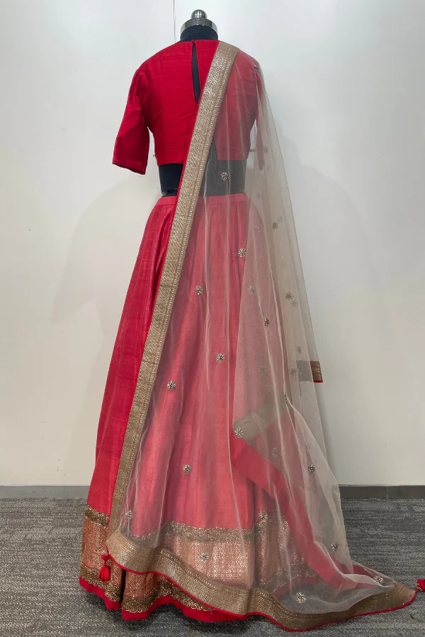 Jayanti Reddy Red lehenga set - Image 4