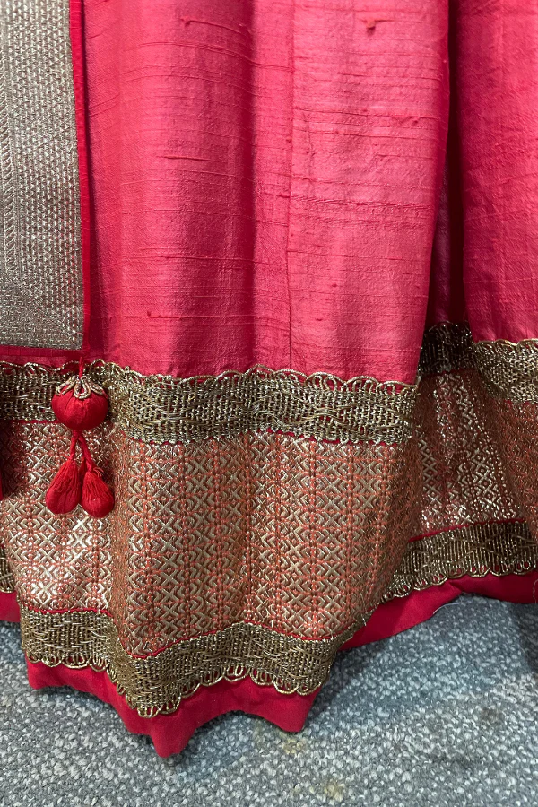 Jayanti Reddy Red lehenga set - Image 5