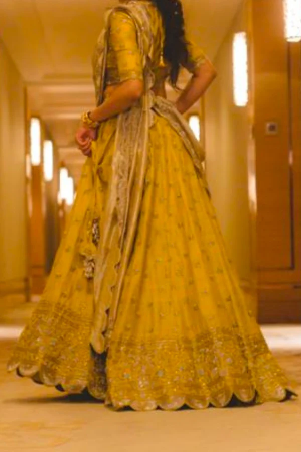 Jayanti Reddy Yellow embroidered lehenga - Image 2