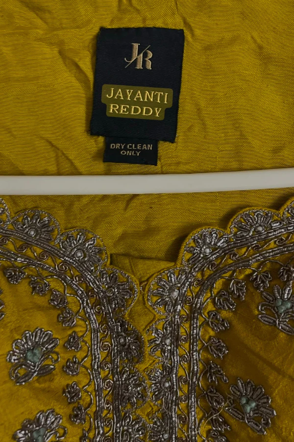 Jayanti Reddy Yellow embroidered lehenga - Image 4