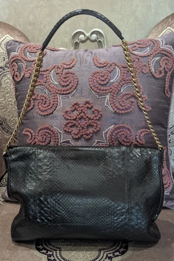 Jimmy Choo Black Leather Chain Shoulder Bag - Image 2