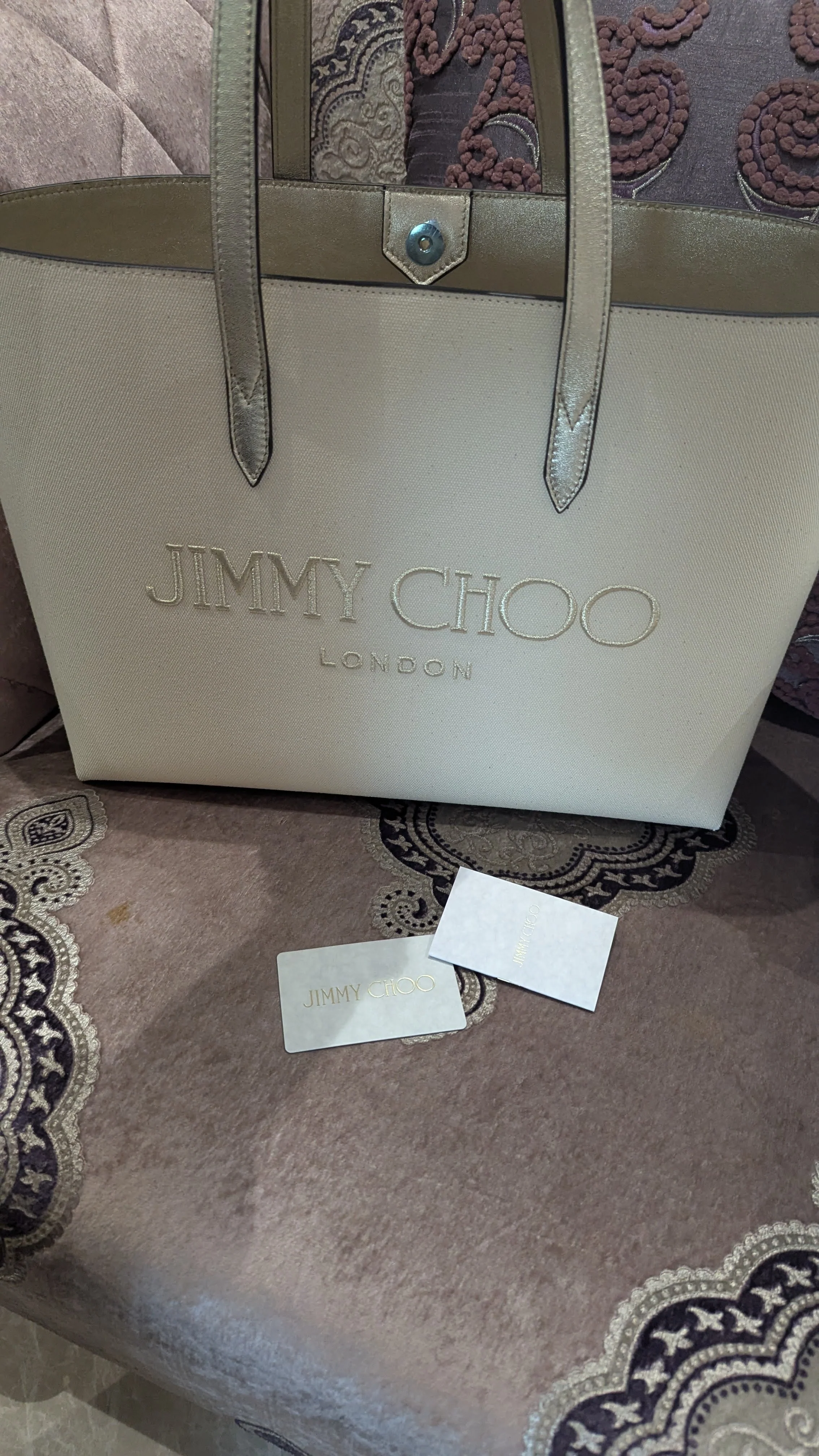 Jimmy Choo Canvas Tote Bag - Image 8