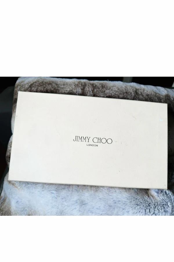 Jimmy Choo Gold Lame Glitter Riane Clutch - Image 7